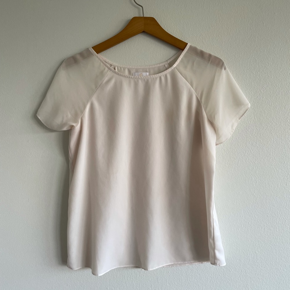 Sheer small white blouse
